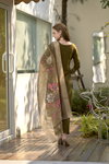 Tew Rayon With Embroidered Work Kurti With Bottom Dupatta Wholesale Price In Surat